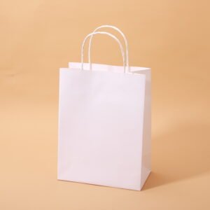 White kraft paper bag